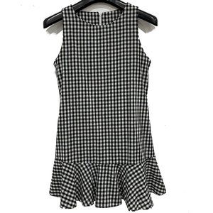 Gingham Plaid Ruffle Mini Dress